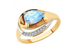 Золотое кольцо с топазом