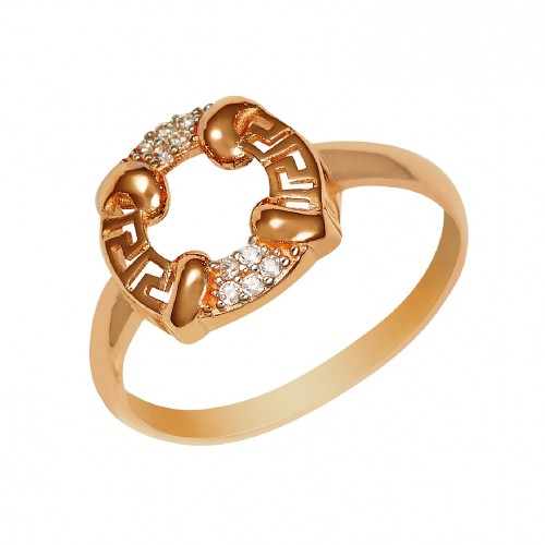 Золотое кольцо с фианитом