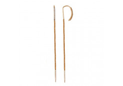 Золотые cерьги с фианитом