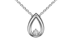 Подвеска из белого золота с бриллиантом