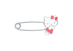 Булавка из серебра с эмалью