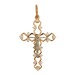 Крест из золота с фианитом