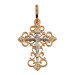 Крест из золота с фианитом