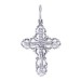 Крест из серебра с фианитом
