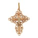 Крест из золота с фианитом