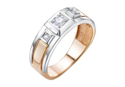 Золотое кольцо с бриллиантом