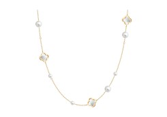 Золотое колье с полудрагоценными камнями