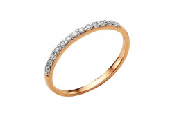 Золотое кольцо с фианитом