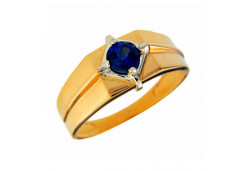 Печатка из золота с сапфиром