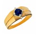 Печатка из золота с сапфиром