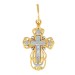 Крест из золота с фианитом