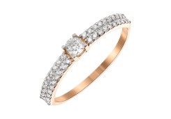 Золотое кольцо с фианитом