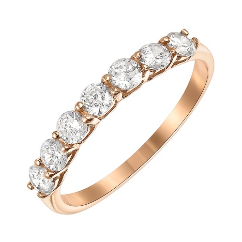 Золотое кольцо с фианитом