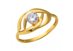 Золотое кольцо с фианитом