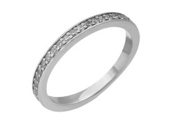 Кольцо из белого золота с бриллиантом