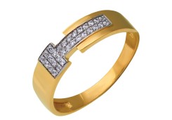 Золотое кольцо с фианитом