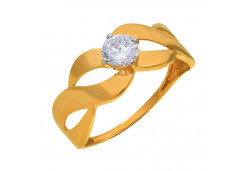 Золотое кольцо с фианитом