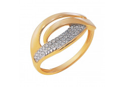 Золотое кольцо с фианитом