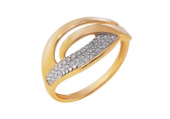 Золотое кольцо с фианитом