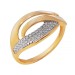 Золотое кольцо с фианитом