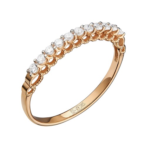 Золотое кольцо с бриллиантом