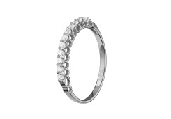 Кольцо из белого золота с бриллиантом