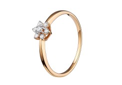 Золотое кольцо с фианитом