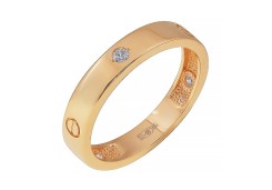 Золотое кольцо с фианитом