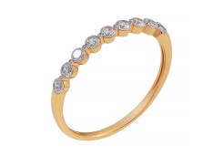 Золотое кольцо с фианитом