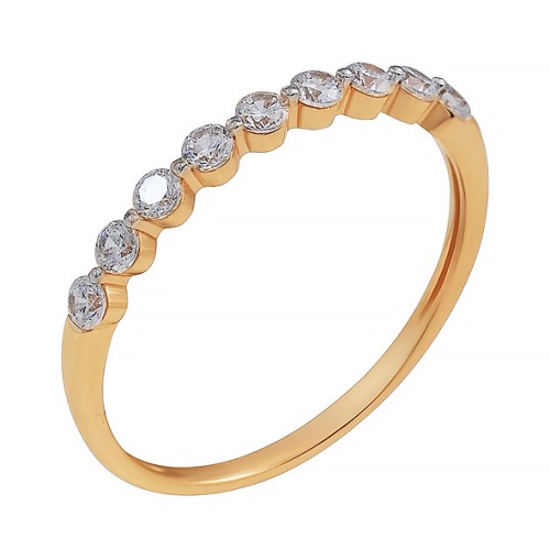 Золотое кольцо с фианитом