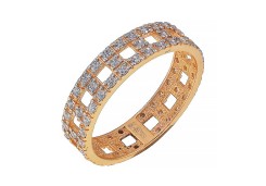 Золотое кольцо с фианитом