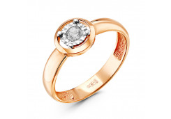 Золотое кольцо с фианитом