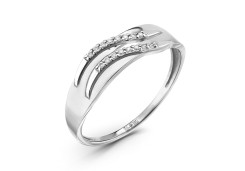 Кольцо из белого золота с бриллиантом