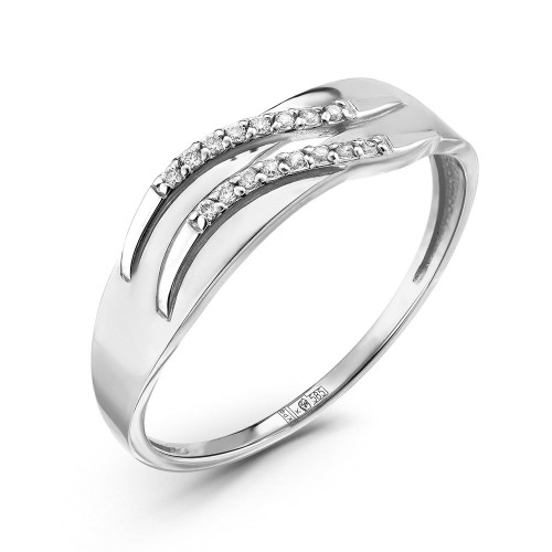 Кольцо из белого золота с бриллиантом