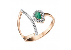 Золотое кольцо с изумрудом
