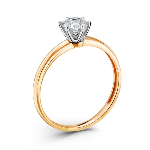 Золотое кольцо с бриллиантом