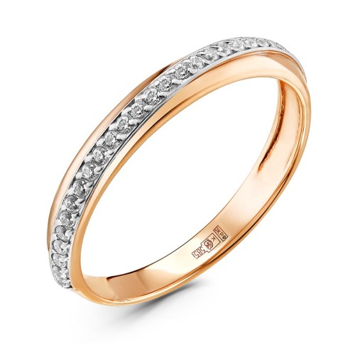 Золотое кольцо с фианитом