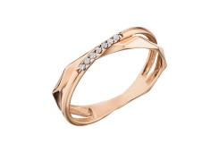 Золотое кольцо с бриллиантом