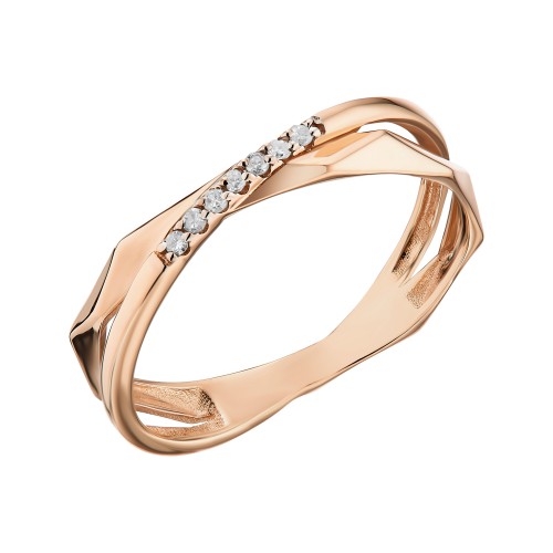 Золотое кольцо с бриллиантом