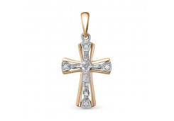 Крест из золота с бриллиантом