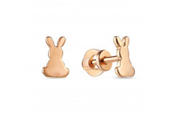 Золотые cерьги пусеты (гвоздики)