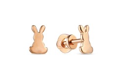 Золотые cерьги пусеты (гвоздики)