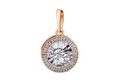 Золотая подвеска с бриллиантом