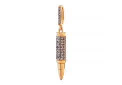 Золотая подвеска с фианитом