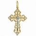 Крест из золота с фианитом