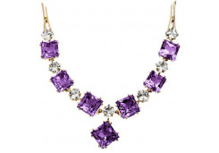 Золотое колье с аметистом