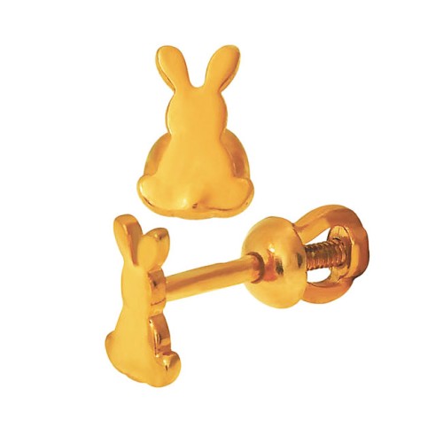 Золотые cерьги пусеты (гвоздики)