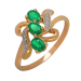 Золотое кольцо с изумрудом