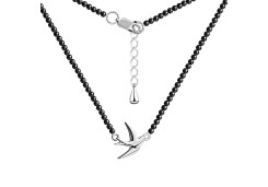 Серебряное колье с агатом