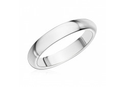 Серебряное обручальное кольцо 